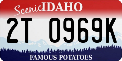 ID license plate 2T0969K