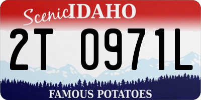 ID license plate 2T0971L
