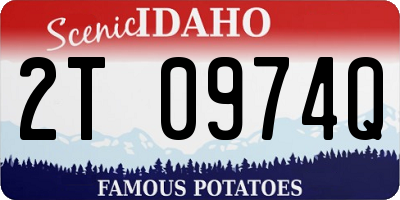 ID license plate 2T0974Q