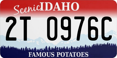 ID license plate 2T0976C