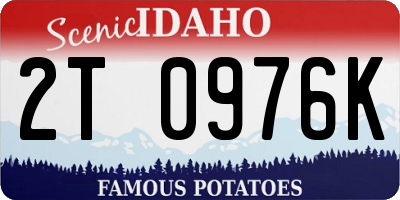 ID license plate 2T0976K