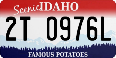 ID license plate 2T0976L