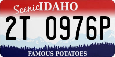 ID license plate 2T0976P