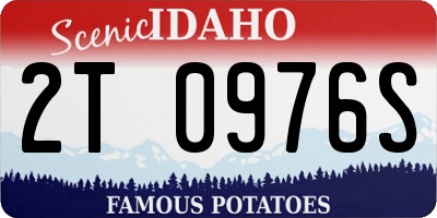 ID license plate 2T0976S