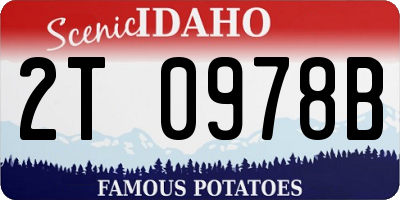 ID license plate 2T0978B