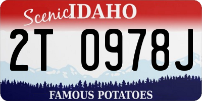 ID license plate 2T0978J