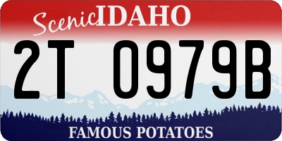 ID license plate 2T0979B
