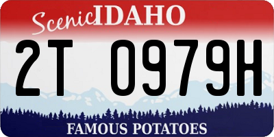 ID license plate 2T0979H