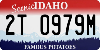 ID license plate 2T0979M