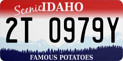 ID license plate 2T0979Y