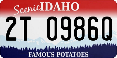 ID license plate 2T0986Q