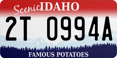 ID license plate 2T0994A