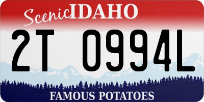 ID license plate 2T0994L