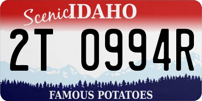 ID license plate 2T0994R