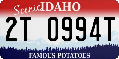 ID license plate 2T0994T