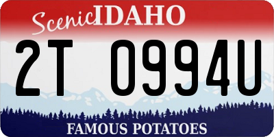 ID license plate 2T0994U