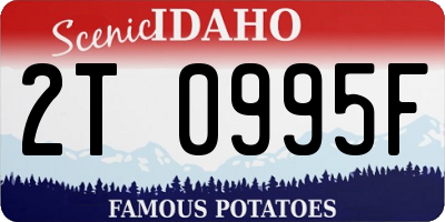 ID license plate 2T0995F