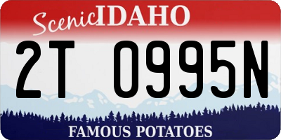 ID license plate 2T0995N