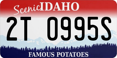 ID license plate 2T0995S
