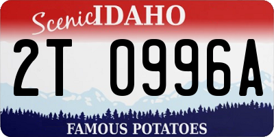 ID license plate 2T0996A