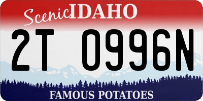 ID license plate 2T0996N