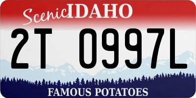 ID license plate 2T0997L