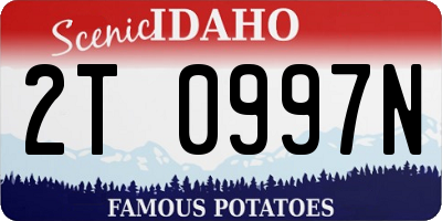 ID license plate 2T0997N