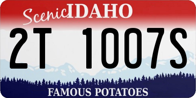 ID license plate 2T1007S