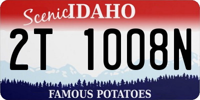 ID license plate 2T1008N