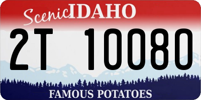 ID license plate 2T1008O