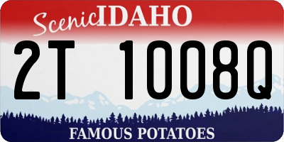 ID license plate 2T1008Q