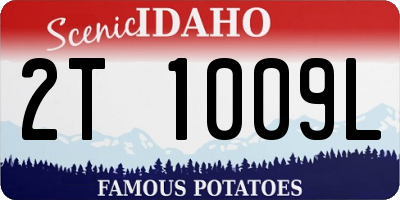 ID license plate 2T1009L