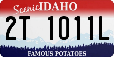 ID license plate 2T1011L