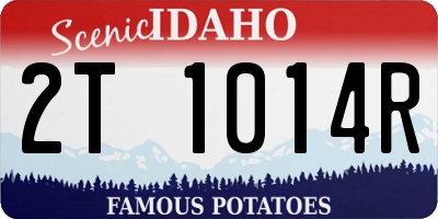 ID license plate 2T1014R