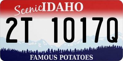 ID license plate 2T1017Q