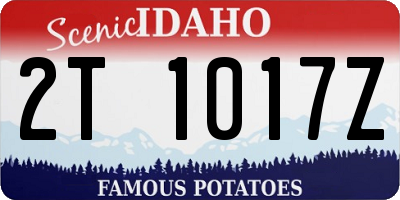 ID license plate 2T1017Z
