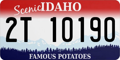 ID license plate 2T1019O