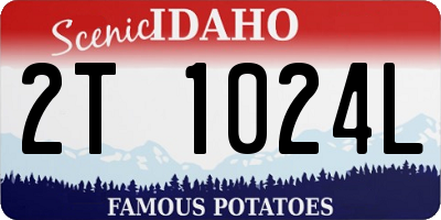 ID license plate 2T1024L