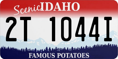 ID license plate 2T1044I