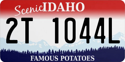 ID license plate 2T1044L