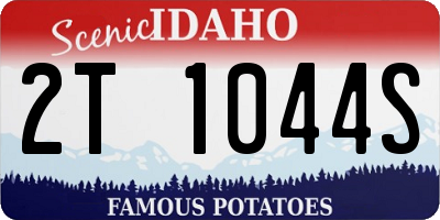ID license plate 2T1044S