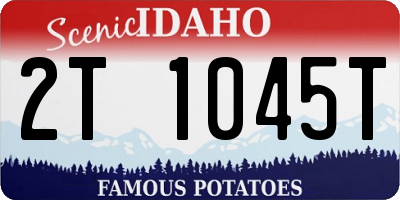 ID license plate 2T1045T