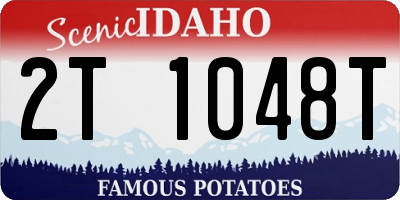 ID license plate 2T1048T
