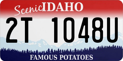 ID license plate 2T1048U