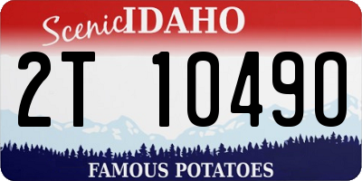 ID license plate 2T1049O