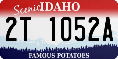 ID license plate 2T1052A