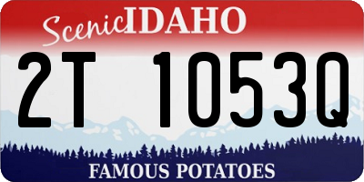 ID license plate 2T1053Q