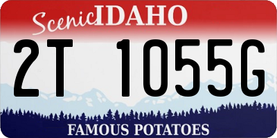 ID license plate 2T1055G