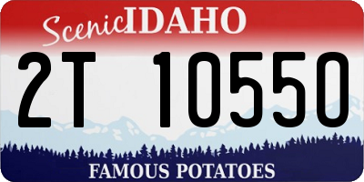 ID license plate 2T1055O
