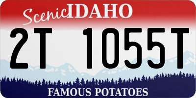 ID license plate 2T1055T